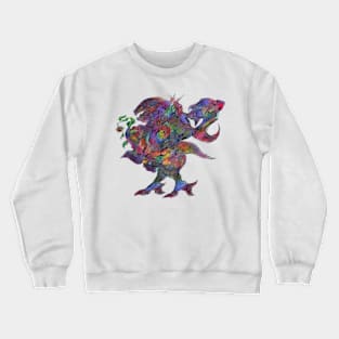 Dragon with rose Crewneck Sweatshirt